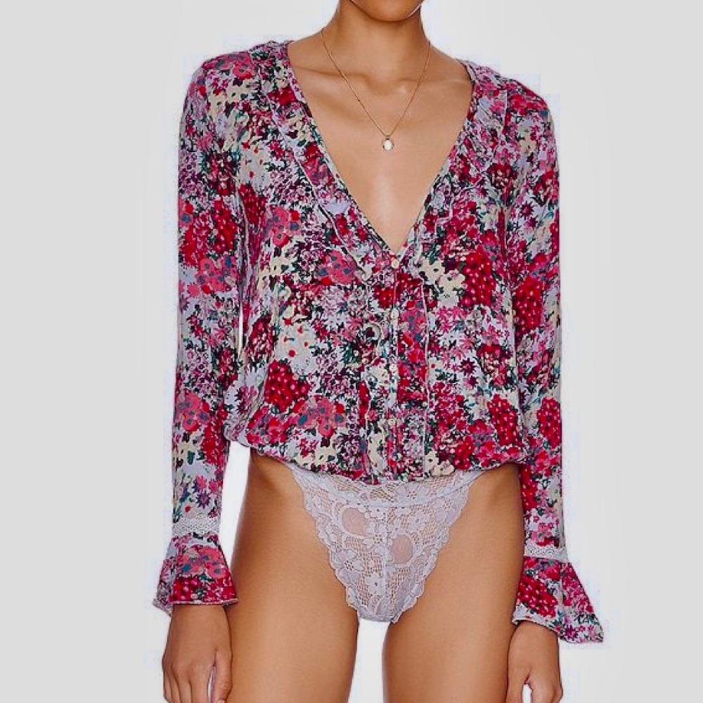 Free People Heat Wave Bodysuit XS